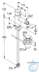 Смеситель для биде Kludi Bozz 385335376 (белый матовый)