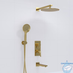 Душевая система Wasserkraft 250 1 режим A71208 (глянцевое золото)