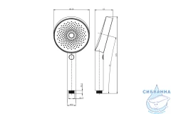 Ручной душ Allen Brau Priority 3 режима 298826 (черный матовый)