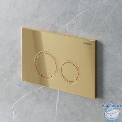 Инсталляция для унитаза Grossman 900.K31.01.000 с кнопкой смыва Grossman Galaxy золото глянцевая