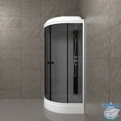 Душевая кабина Тритон Грей 90x90 А профиль белый, стекло грей Щ0000067300