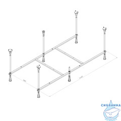 Каркас для ванны AM.PM Func 150