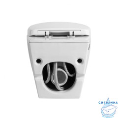 Унитаз подвесной импульсный Abber Bequem AC1107P с сиденьем Soft Close (микролифт) (белый)