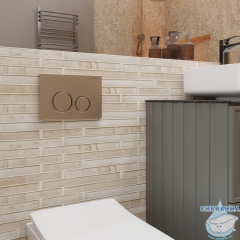 Кнопка смыва Charus Spazio FP.330.51.01 матовый песок