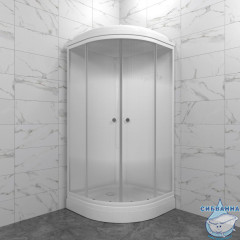 Душевая кабина Тритон Лайт 100х100 А профиль белый, стело лайт Щ0000061831