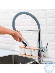 Смеситель кухни Frap F4452-6 (серый/хром)
