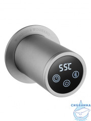 Полотенцесушитель электрический  Wonzon&Woghand Hamburg 47х57 WW-AL313-BR (с возможностью скрытого подключения, подключение универсальное) (никель)