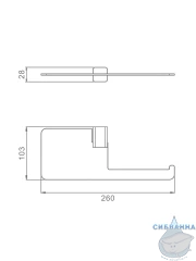 Держатель туалетной бумаги Raglo R301.03.06 (черный матовый)