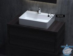 Раковина на столешницу 60 см Salini Ottavia 401S (материал solix, белый матовый)