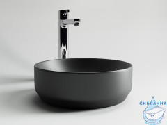  Раковина на столешницу 36 см Ceramicanova Element CN6007 (черный матовый)