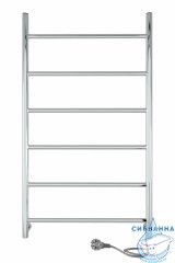 Полотенцесушитель электрический Indigo Line П6 50х80 хром (с возможностью скрытого подключения, подключение R/L)