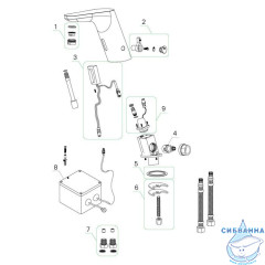 Смеситель для умывальника, сенсорный, Pulse, IDDIS, PULSBS3i86