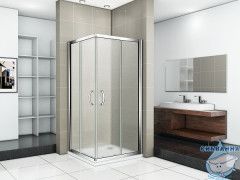 Душевое ограждение Bas Infinity CR-90-G-CH профиль хром, стекло матовое (без поддона)