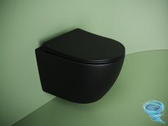 Унитаз подвесной безободковый Ceramicanova Uno Rimless CN11001TMB с сиденьем быстросъемным Soft Close (микролифт)