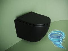 Унитаз подвесной безободковый Ceramicanova Uno Rimless CN11001TMB с сиденьем быстросъемным Soft Close (микролифт)