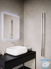 Полотенцесушитель электрический Terminus Duo круглый 9х120 (хром)