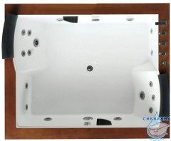 Акриовая ванна Gemy G9052 II B R 186х151 с гидромассажем