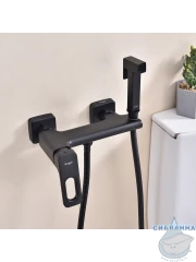 Смеситель с гигиеническим душем Raglo R51.51.06 (черный матовый)