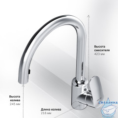 Смеситель для кухни AM.PM Like F8012000 (хром)