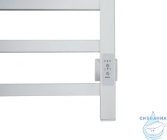 Полотенцесушитель электрический Санприз Контур П6 40х60 (белый матовый) (подключение универсальное)