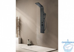 Душевая панель Aquanet Galaxy Black 200 2 режима 237439 (черный матовый)