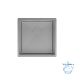 Мойка, нерж.сталь, универсального монтажа, графит, 440*440,  Edifice, IDDIS, EDI44G0i77