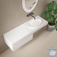 Раковина на столешницу 50 см ABBER Stein AS2603