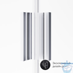 Душевое ограждение AM.PM Gem W90G-404-100280-MT 100x80 профиль хром, стекло прозрачное (без поддона)