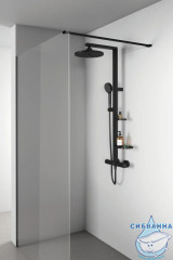 Душевая система Ideal Standard Alu+ 260 1 режим BD583XG (черный матовый)