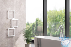 Полотенцесушитель электрический Сунержа Этюд 49х105 (с возможностью скрытого подключения, подключение R(белый матовый)