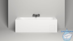 Ванна из искусственного камня Salini Orlando 180x80 (материал S-Sense, белый глянцевый)