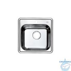 Мойка, нержавеющая сталь, полированная, 485*485, Strit S, IDDIS, STR48P0i77
