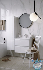 Тумба Aqwella Accent 62 c раковиной Малага 62 белый