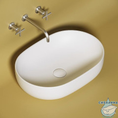  Раковина на столешницу 60 см Ceramicanova Element CN6047MW (белый матовый)