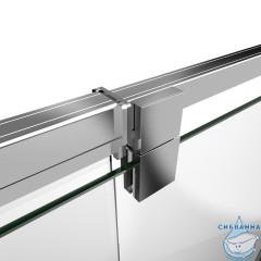 Душевое ограждение Vincea Интра 90-100x80 профиль хром, стекло шиншилла VSR-1I901080CH