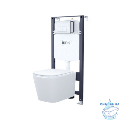 Комплект 3в1: подвесной унитаз, инсталляция и клавиша смыва, IDDIS, BASBI01i73