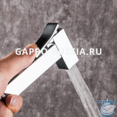 Смеситель Gappo G2007-8 с гигиеническим душем (хром/белый)