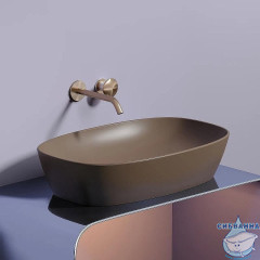  Раковина на столешницу 60 см Ceramicanova Element CN6049MDB (коричневый)