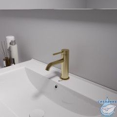 Смеситель для раковины Oliveeka Y-Line OL-88139017-BG (золото матовое)