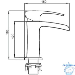 Смеситель для раковины Gappo G1007-30 (без донного клапана) (хром/белый)