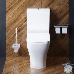 Унитаз напольный безободковый Damixa Titan с бачком и сиденьем Soft Close (микролифт) DX78C8600SC