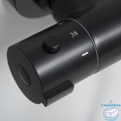 Душевая система Wasserkraft A28801 Thermo 300 1 режим (черный матовый)