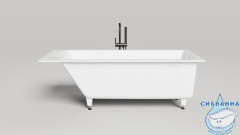Ванна из искусственного камня Salini Cascata Kit 170x70 (материал Solix, белый матовый)