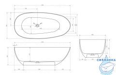 Карбоновая ванна ABBER Karbon AK9011-1.7 черная