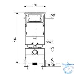 Инсталляция для подвесного унитаза Calypso Alpha CS005-GM