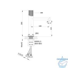 Смеситель для раковины Vincea Desire VBF-1D1MB	(черный матовый)