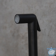 Встраиваемый смеситель с гигиеническим душем Lemark Solo LM7171BL (черный матовый)