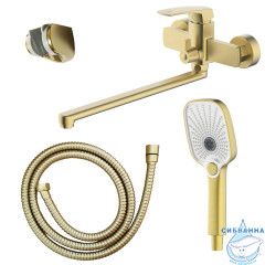 Смеситель для ванны Azario Conda AZ-K1711MG (золото матовое)