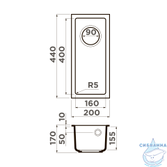 Кухонная мойка Omoikiri Bosen 20-U-EV 4993228 эверест