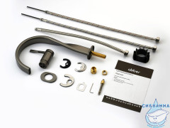 Смеситель ABBER Tanz AF8C09GM для раковины, оружейная сталь
